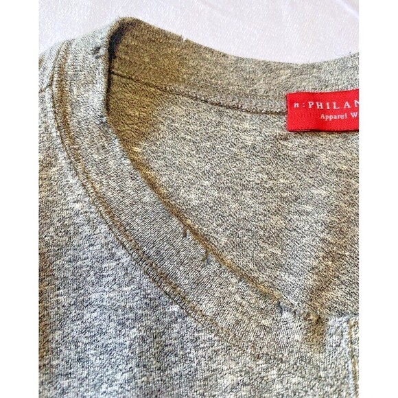 n:Philanthropy Breeze Romper Size XS Gray Distressed Short Sleeve Shorts - Picture 9 of 11